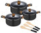 BERGNER SAN IGNACIO Earth | Kit di Cucina | Batteria di Cucina da 9 Pezzi con 3 Pentole e 3 Utensili | Alluminio Pressofuso | Set di Pentole | Per Tutti i Piani Cottura