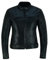 BI ESSE - Giubbino Giacca Pelle Moto Vintage caffè race, completo di Protezioni Rimovibili (Donna) (S, Nero)