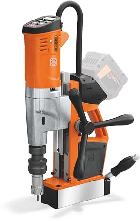 FEIN Trapano universale batteria Base Magnetica AKBU 35 PMQ AS per Punte a Corona a 1 velocità, Ø max, di foratura HM/HSS: 35 mm, Attacco: QuickIN, rotazione dx/sx Attacco batteria 18 V AMPShare, CM2