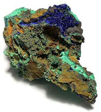 BIANMTSW Cristaux de Malachite 308g Naturel Azurite Velours Malachite Spécimen Décoration Collection de Cadeaux Collections de la Maison