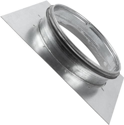 Vent Systems Flangia del connettore per condotto da 15,2 cm con guarnizione in gomma EDPM - Adattatore per sfiato asciugatrice e piastra di montaggio - Ideale per collegamenti HVAC senza soluzione di