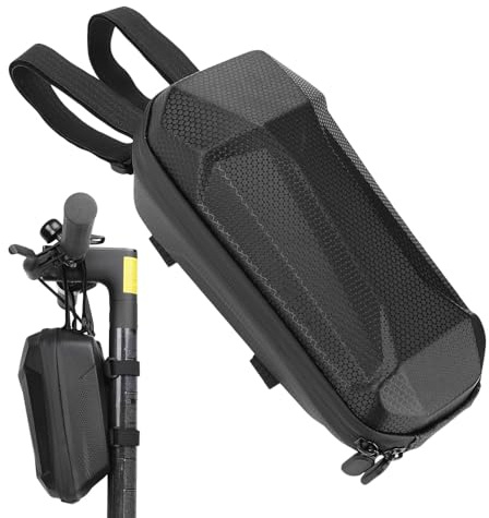 scyca Bolsa Impermeable Antideslizante para Manillar de Patinete Eléctrico - Almacenamiento Rígido