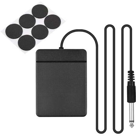 Pedale Sustain per Pianoforte,Pedale di Sustain Universale, Sostenuto Pedale, Fondo Antiscivolo e Cavo da 1.7 m, per Tastiere, Tastiere/Controller MIDI ed Effetti a Pedale per Chitarra Compatibili