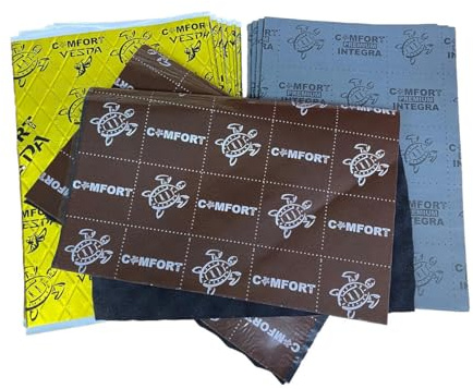 Comfort Mat Door Kit Set Completo fonoassorbente isolanti acustici per smorzare le vibrazioni sul tuo veicolo insonorizzante due Portiere