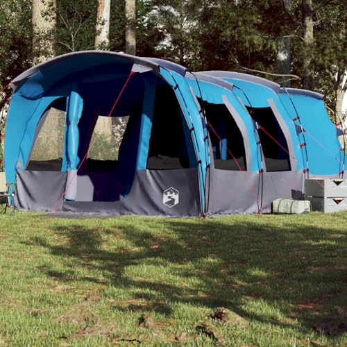 Rantry Tenda Familiare a Tunnel per 8 Persone Blu Impermeabile, Tenda Campeggio, Tenda Spiaggia, Tenda Trekking MODEL-94750