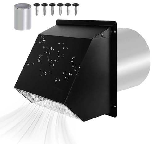 Copertura esterna per ventilazione asciugatrice - Copertura Di Ventilazione Di Scarico Per Asciugatrice,Forniture Di Miglioramento Per La Casa Per Parete Soffitto Garage Porta