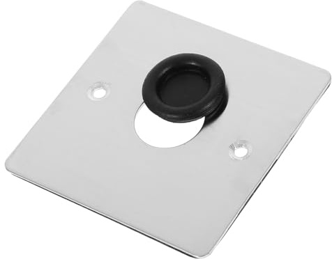 DIYEAH Tapa De Enchufe Metálica Inoxidable 86 Para Pared y Techo Placa Ciega Para De Corriente Orificio De Salida Protección Segura Montaje
