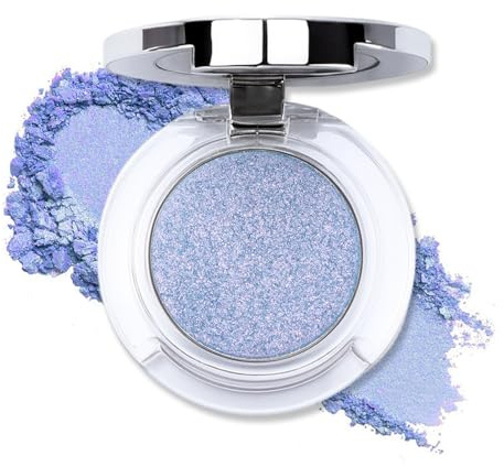 Erinde Single Glitter Eyeshadow, Hochpigmentierter Einzelfarbiger Lidschatten mit Feinem Schimmer, Langanhaltend und Wasserfest, Einfach Aufzutragen, Für Strahlende Augen-Make-up Looks, Vegan #03