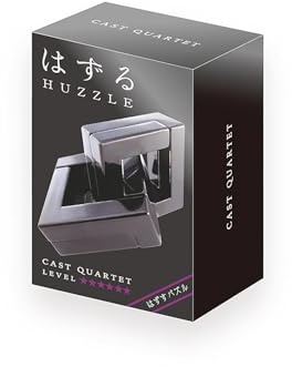 Cast Quartet, Rompecabezas de metal, Nivel 5 Estrellas, Puzzle Mecánico Interlocking