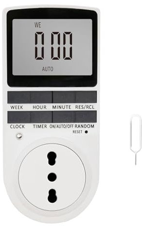 Prise Minuterie Programmable Programmateur avec Grand Écran LCD