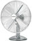 Senelux 12 Inch Chrome Desk Fan, 3 Speed, Quiet Operation, Oscillating, Strong Resistant Base, Desktop/Bedside Fan, Retro Chrome Design, Ideal For Home & Office