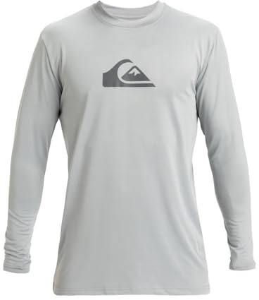 Quiksilver - Surf tee LS Camiseta de Surf, Hombres, Quarry, M