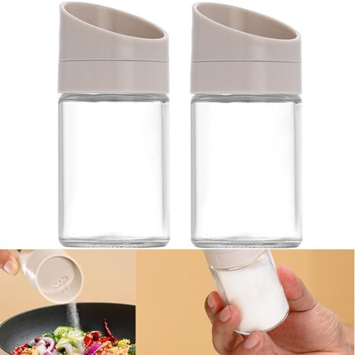Salz und Pfefferstreuer Set,Smavles 2Pcs Salzstreuer Klein für Unterwegs to Go,Reise Gewürzstreuer Klein,Mini Salzstreuer mit Deckel für Haus, Küche, Restaurant, Esstisch