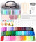 Cexovo Polymer Clay,Farben Clay Kit Knete Soft 50 Colors Ton Oven Bake und Skulptur Ton Werkzeug Creative Modeling Clay Kit mit Sculpting Tools und Schmuck Zubehör Kinder Junge Mädchen für Geschenke