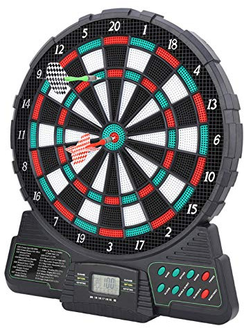 Electronic Dart Board, Electronic Dartboard Includes 6 Soft Tip Darts and 18 Replacement Tips Automatic Scoring Dart Dartboard Set Electric Dart Board for Game Room