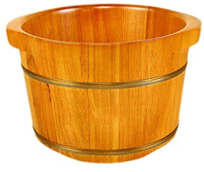 SJFJJKD Bañera de baño de pie, bañera de pie de Madera Maciza, bañera de pie, Cuenca de pedicura, Cuenca de pie e, hogar, Hotel, 36 * 26 * 30 cm, pie de pie Friendship Years