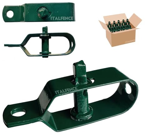 Italfence - Tensor de alambre, acero plastificado, 10 piezas