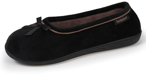 Isotoner Pantofole pantofole Ballerine donna suola ultra morbida, comode, suola in memory 37