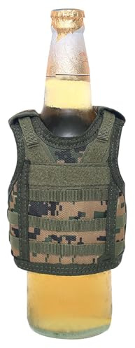 Bouteille tactique - Mini gilet pratique comme cadeau | Refroidisseur de boisson tactique d'isolation thermique pour canettes et bouteilles de 12 oz à 16 oz