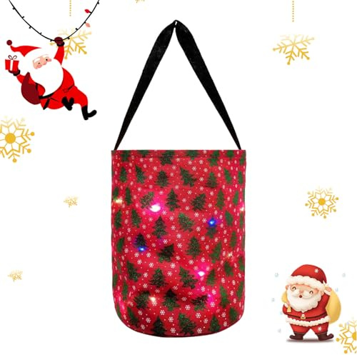 Sacchetti luminosi per caramelle o , borsa di Halloween luminosa