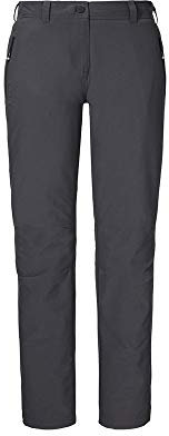 Schöffel Damen Pants Engadin, Outdoor Hose, strapazierfähige Wanderhose für Frauen, wasserabweisende Damen Hose mit sportlichem Schnitt, charcoal, 46