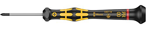 Wera 05030118001 1550 Kraftform Micro Kreuzschlitz-Schraubendreher, PH 00 x 40 mm