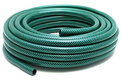 Elito Home & Garden 15m Hose Reinforced Tough No Kink Reel Pipe Water Hose (15M, Green)