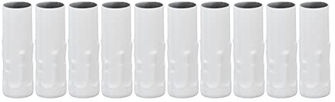 10 uds. E14 base lámpara tubo metal 25x80mm, carcasa hierro para lámpara vela, accesorios iluminación tipo araña, cabezal lámpara blanco, tubo e14 metal blanco, accesorios para luminarias decorativas