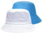 FUIPVGI 2 Stück Sommer Fischer Sonnenschirm Kappen,Baumwolle Eimer Hut Sommer Sonnenhut mit UV-Schutz,Eimer Hut,Bucket Hat für Frauen Männer Outdoor Sport Wandern Camping Reisen(Weiß Blau)