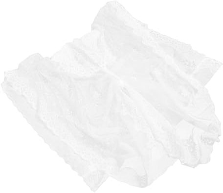 Cabilock Spitzenvorhang Türvorhang 100x200cm Halbtransparent Romantische Fensterdekoration Für Küche Wohnzimmer Balkon