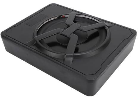 Subwoofer Audio per Auto, 10 Pollici 800W Subwoofer per Sedile Inferiore con Amplificatore Sotto Sedile per Auto con Telecomando Attivo (BLUE