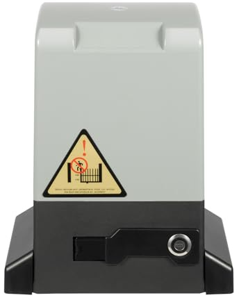750W Electric Sliding Gate Opener, 2000KG Automatic Sliding Gate Drive, Heavy Duty Automatic Sliding Gate Opener Kit, Automatic Door Opener Motor, Driveway Security Gate Operator, with 2 Remote Contro