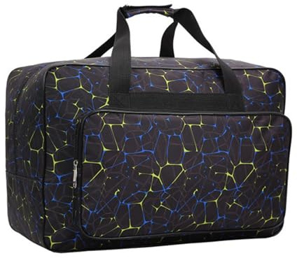 Custodia per macchina da cucire con scomparto per accessori, manici imbottiti in tessuto di nylon per trasporto sicuro e uso in viaggio