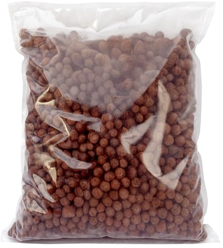 Premium Clay Pebbles For Plants: Multipurpose Growing Medium for Gardens, Hydroponics, Pots Drainage, Orchids, Terrariums, Expanded Clay Pebbles (5L)