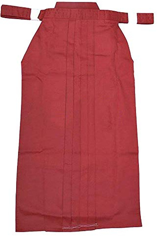 ZooBoo Herren Kendo Aikido Hapkido Kampfsportbekleidung Hakama, Rot/Ausflug, einfarbig (Getaway Solids), Mittel