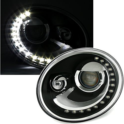 Eagle Eyes VK196-B3W10 Scheinwerfer Set mit LED Tagfahrlicht Xenon-Optik Schwarz