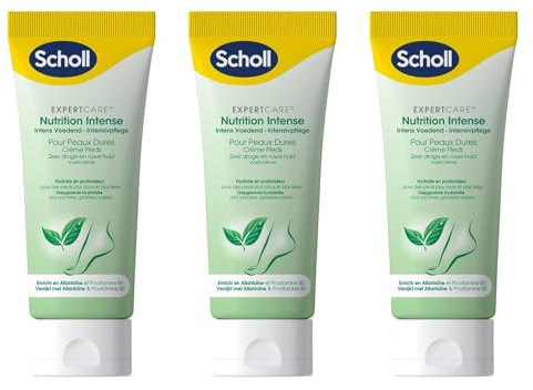 SCHOLL Lot de 3 Crèmes Nutrition Intense - Peaux Très Sèches - Allantoïne - 75ml