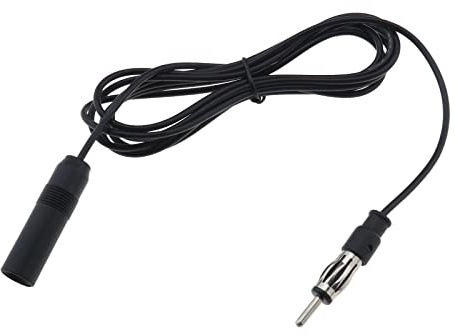 EMSea Car Stereo FM AM Radio Antenna Extension Cable 3m DIN Plug Connector Coaxial Cable for Vehicle Car Audio Stereo Host Unit CD Media Receiver Player