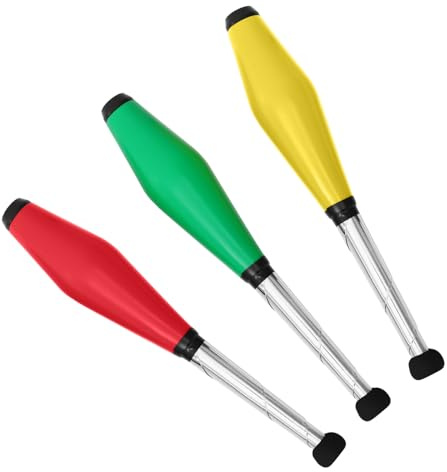 Générique Bâtons De Jonglage pour Enfants 3 Pièces Massues De Jouet pour Exercice De Coordination Couleur Aléatoire