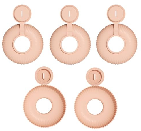 Porte-Glace pour,Support à Glace Anti-Gouttes pour Tout-Petits - 5 Attrape-Gouttes en Silicone Réutilisables, Anti-Tache pour Éviter Les Coulures Garçons et Filles