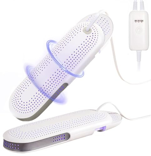 massway Schuhtrockner Elektrisch, Stiefeltrockner, Schuh-und Stiefelwärmer mit Auto Ausschalten Timer, Schuhtrockner Antibakterielle für Schuhe Ski-Stiefel, Winter & Regengebrauch