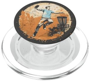 Disc-Golf-Jugador Disc-Golfing Game Vintage Disc-Golf PopSockets PopGrip para MagSafe