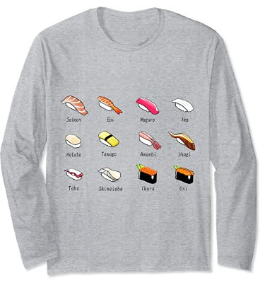 Menu japonais pour sushis Manche Longue