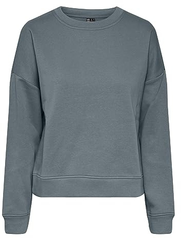 Pieces Pcchilli Ls Sweat Noos Bc damtröja, Trooper, XL