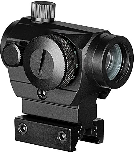 ACEXIER Lunette de visée réflexe 1X22 Tactique Point Vert Rouge avec Montage sur Rail à Double Profil Airsoft Air Guns Lunette de visée Point Rouge