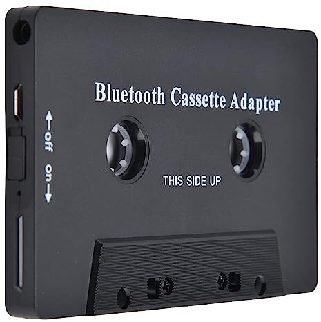 Pwshymi Cassette Bluetooth, Adattatore per cassetta Bluetooth per auto senza fili Convertitore Ricevitore Cassette con Cavo USB per DVD Radio