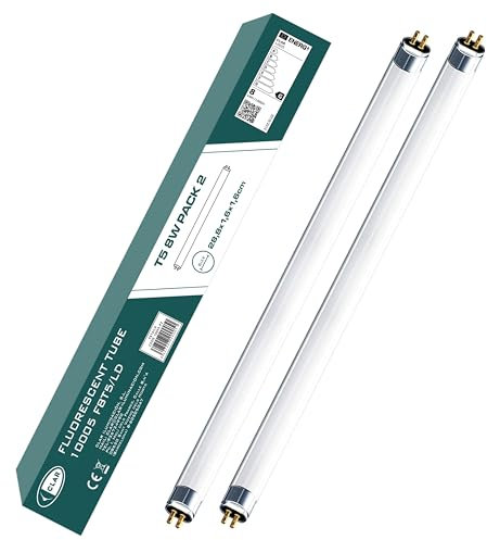 CLAR - Leuchtstoffröhre T5 8 W, Tube Néon 30 cm, Leuchtstofflampen, Leuchtmittel, 28,8 x 1,6 cm (8 Watt T5, Pack 2)