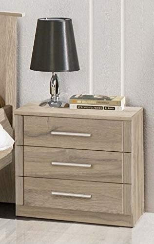 Wohnorama Nachtkommode Gloria Bianco Eiche