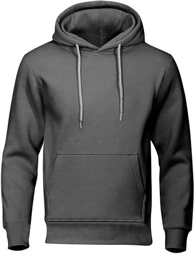 CSHE Hoodie Herren Oversize Sweatshirt Casual Pullover Hoody mit Kapuze Männer Einfarbig Kapuzenpullover Frühling und Herbst Oberteil Longsleeve Regular Fit Hooded Y2k Pulli