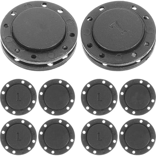 DOITOOL Magnetisk väska, 6 par vred, magnetknappar för sömnad, 2,6 cm magneter för limning, för sömnad, hantverk, väska, jackor, tryckknappar, knappar för att sy på